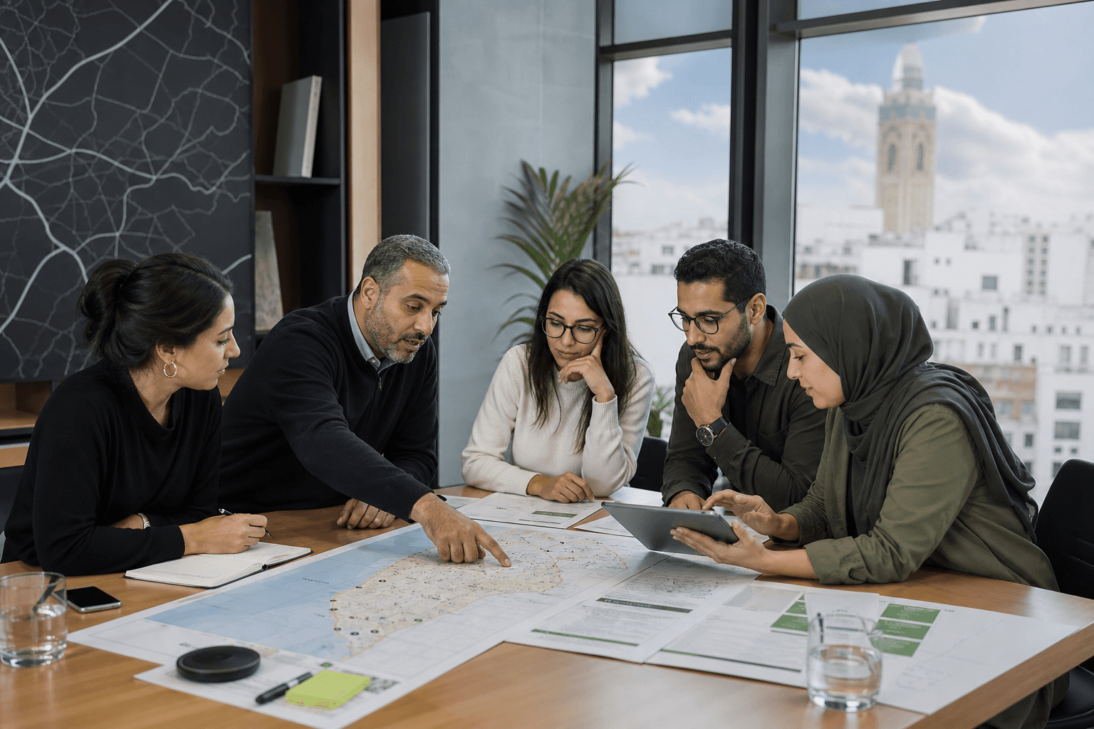 Partenaires marocains préparant un déploiement régional COMARKT